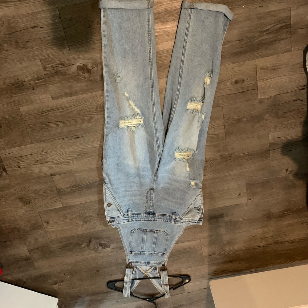 Denim jumpsuit overalls